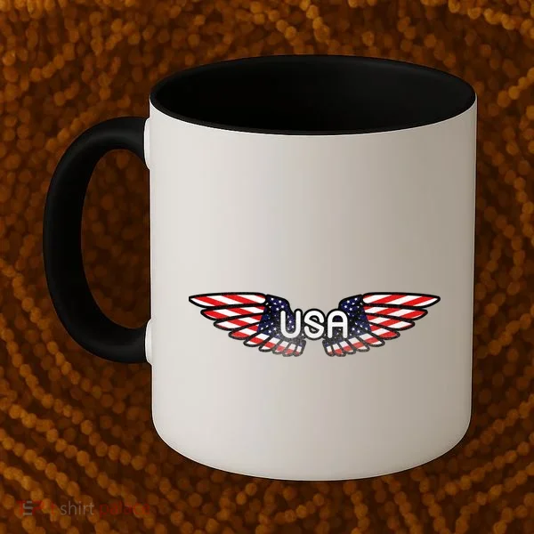 USA Wing Crest Logo Coffee Mug