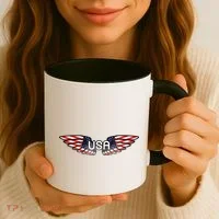 USA Wing Crest Logo Coffee Mug thumb 3