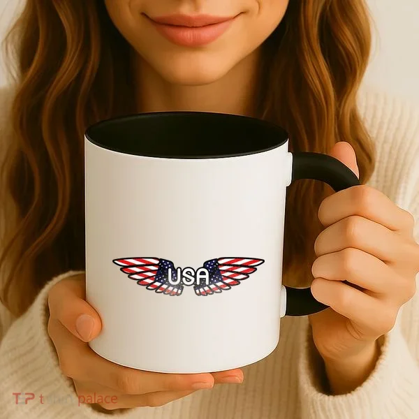 USA Wing Crest Logo Coffee Mug