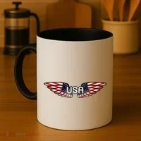 USA Wing Crest Logo Coffee Mug thumb 4