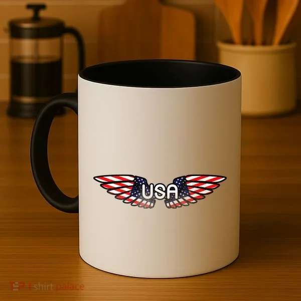 USA Wing Crest Logo Coffee Mug