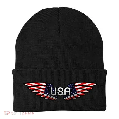 USA Wing Crest Logo Beanie