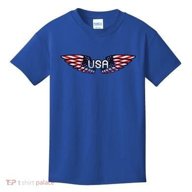 USA Wing Crest Logo Kids T-Shirt