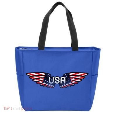 USA Wing Crest Logo Tote Bag