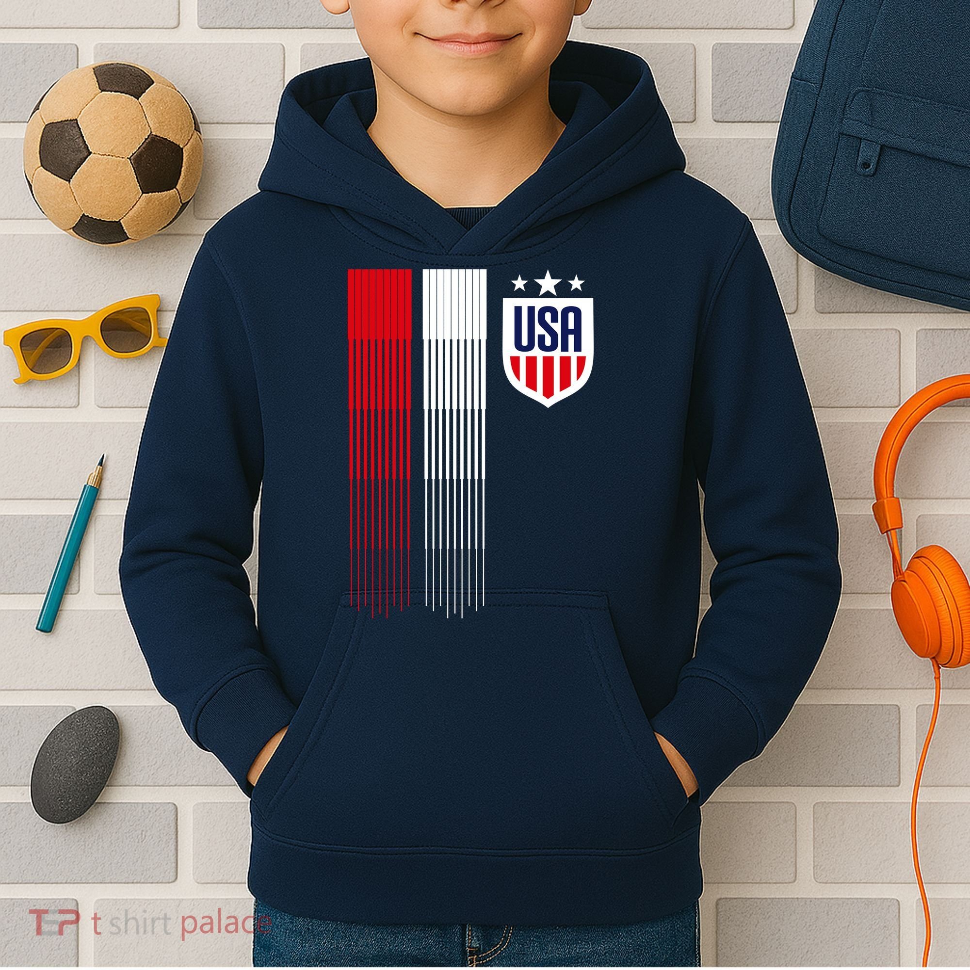 USA Women's Soccer Kids Hoodie