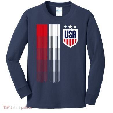 USA Women's Soccer Kids Long Sleeve Shirt
