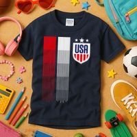 USA Women's Soccer Kids T-Shirt thumb 3