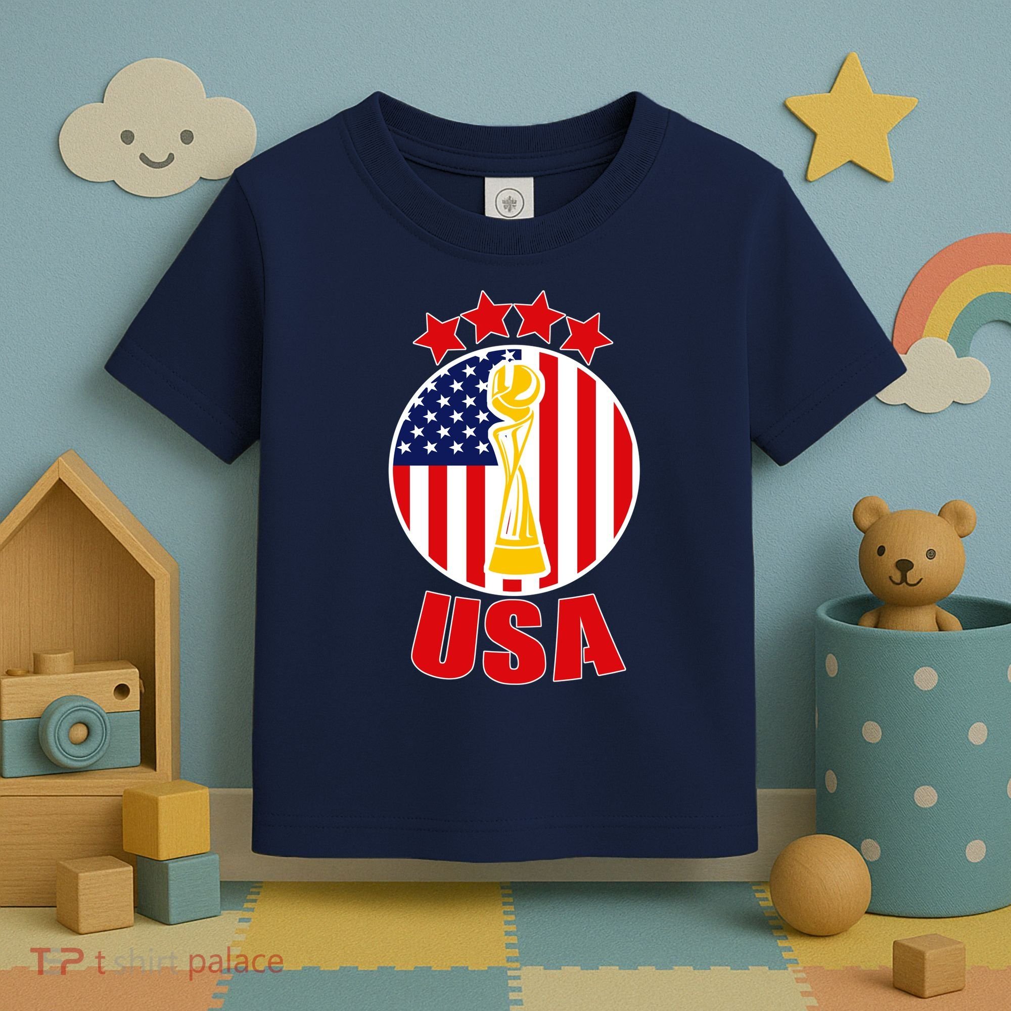 USA Women's Soccer Championship Toddler T-Shirt