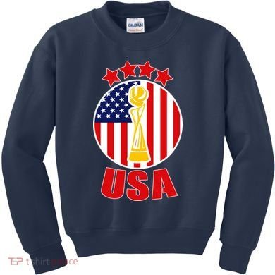 USA Women's Soccer Championship Kids Sweatshirt