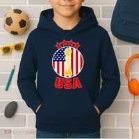 USA Women's Soccer Championship Kids Hoodie thumb 2