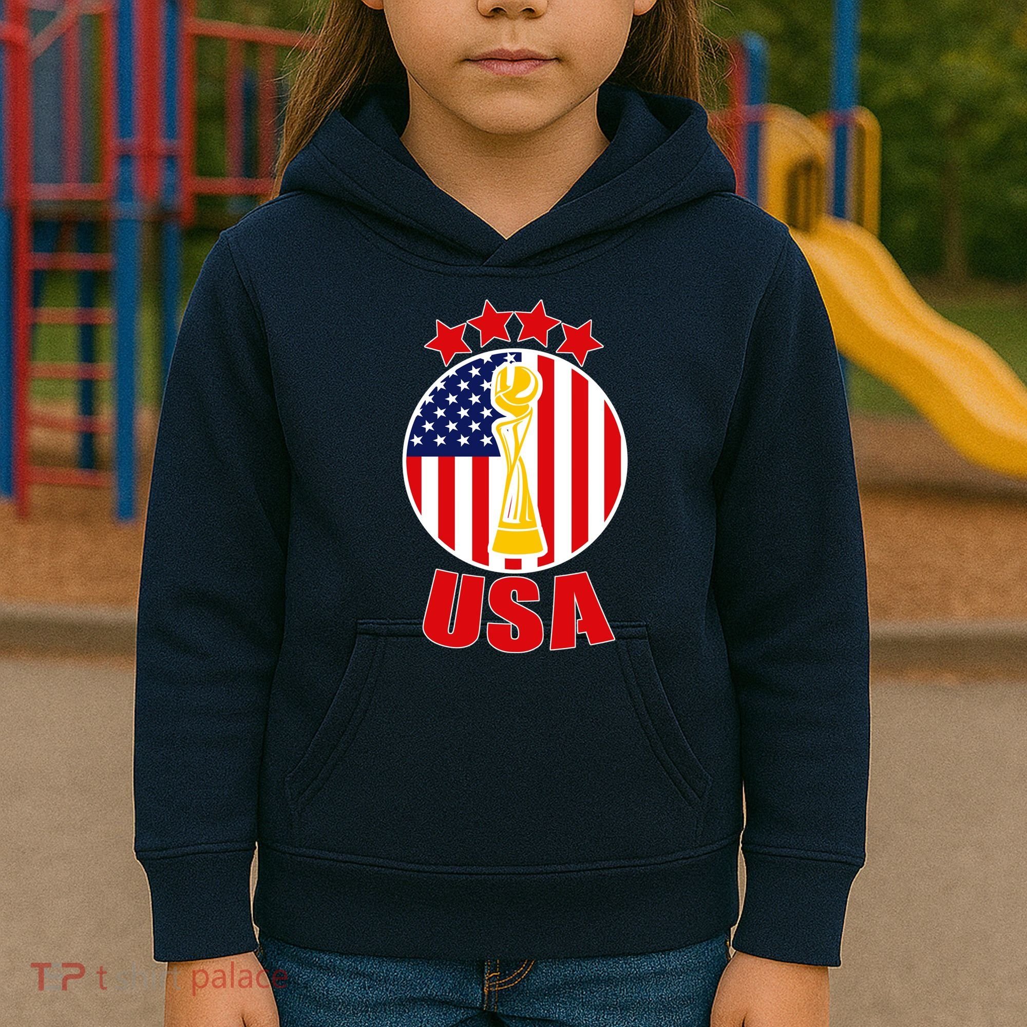 USA Women's Soccer Championship Kids Hoodie