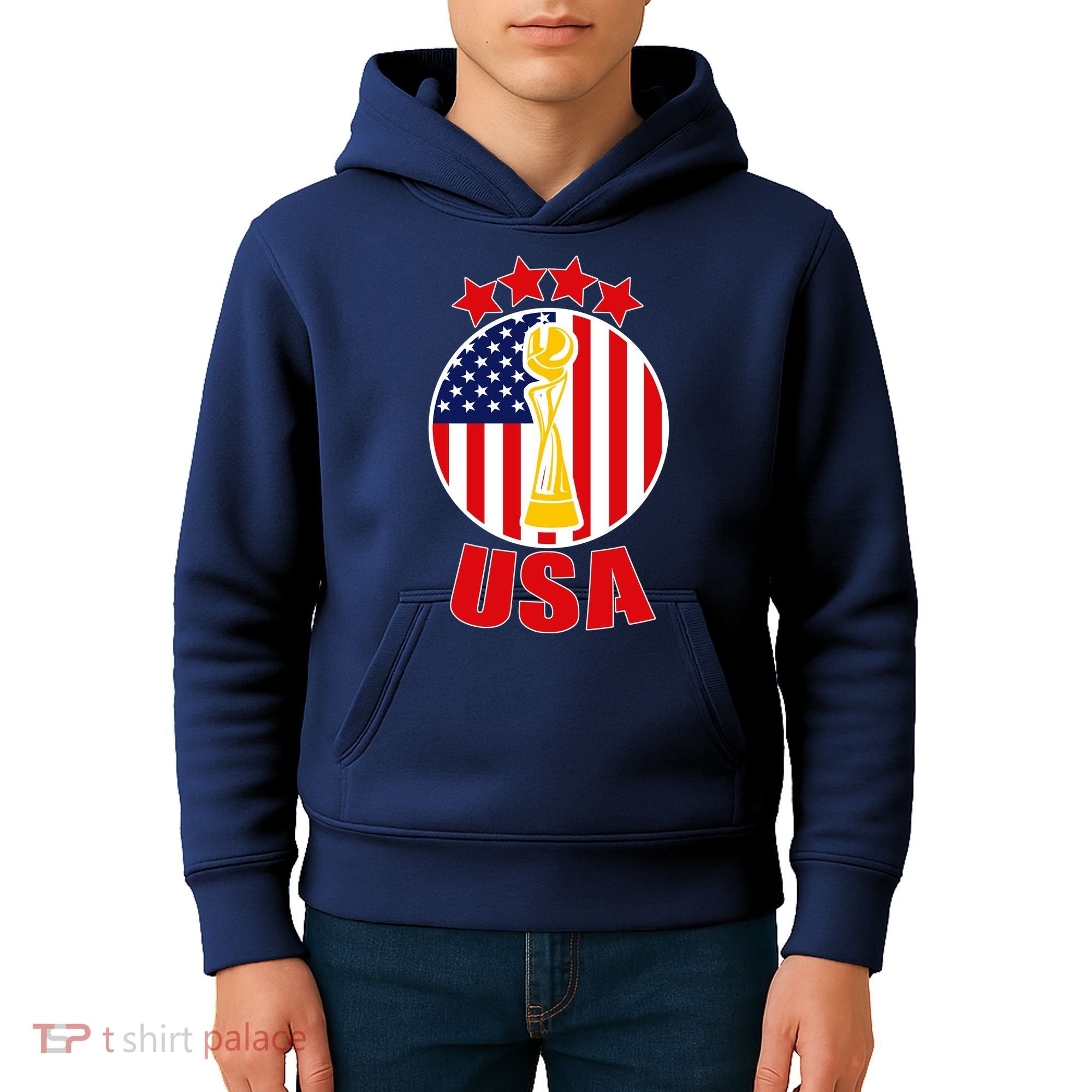 USA Women's Soccer Championship Kids Hoodie