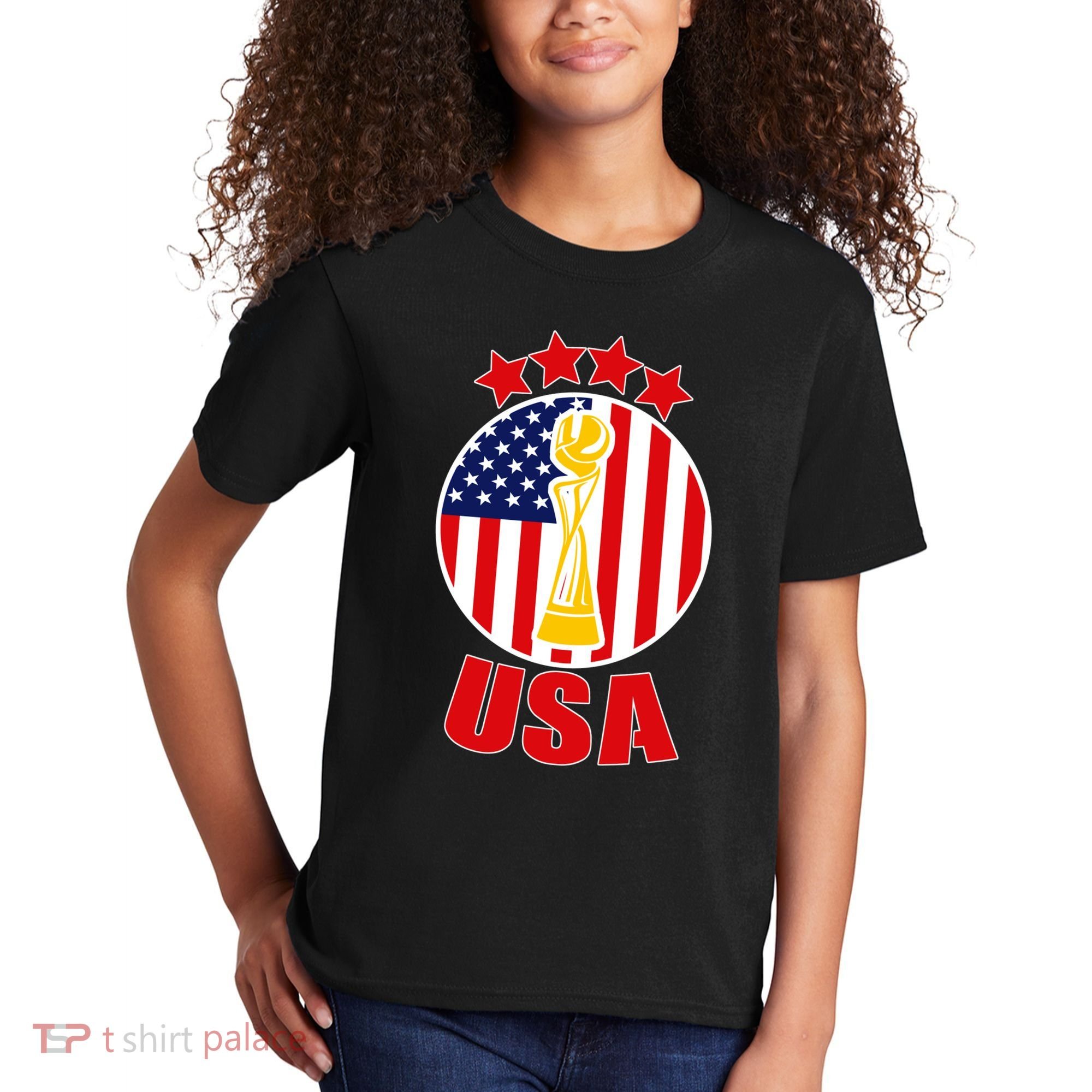 USA Women's Soccer Championship Kids T-Shirt