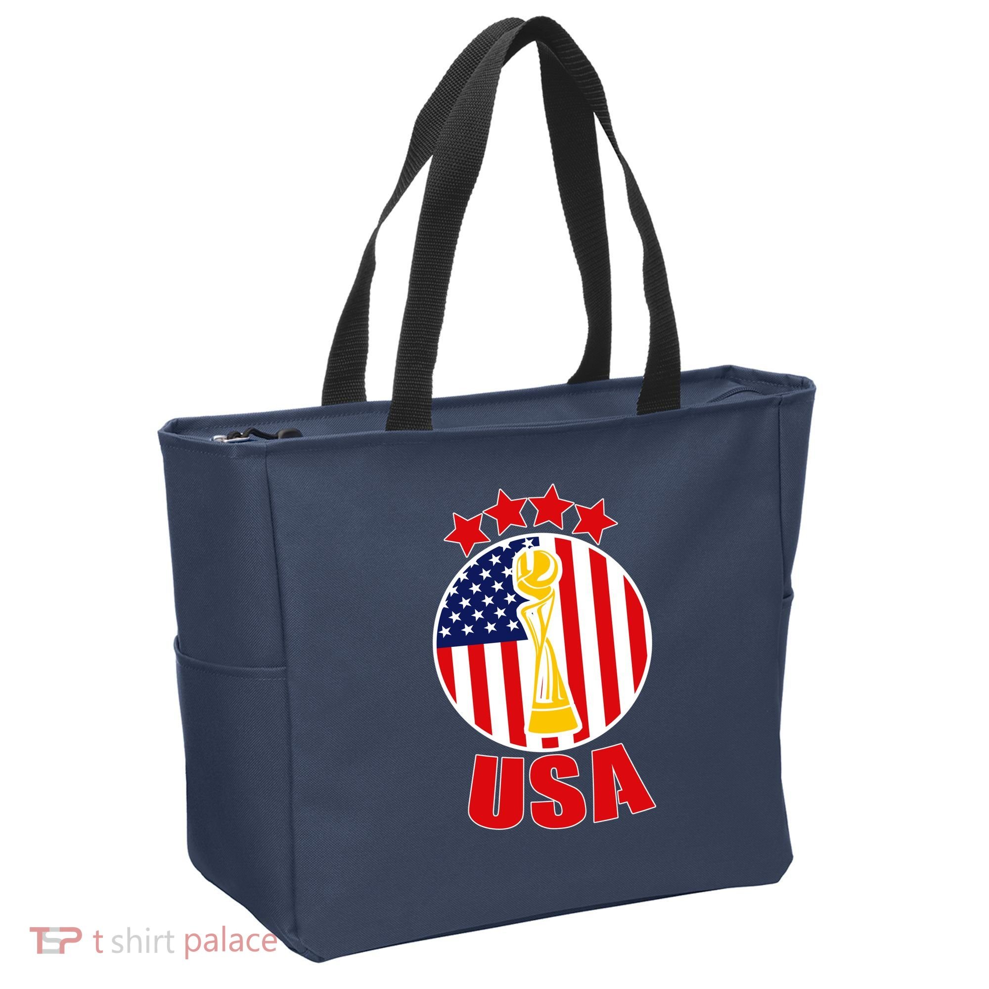 USA Women's Soccer Championship Tote Bag