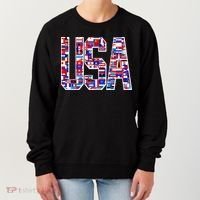 USA World Flags Pattern Women's Sweatshirt thumb 0