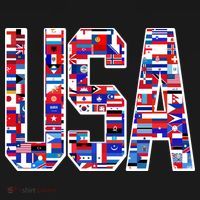USA World Flags Pattern Doggie Tank thumb 4