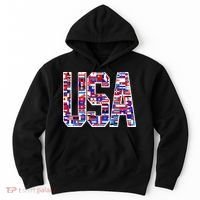 USA World Flags Pattern Hoodie thumb 0