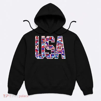 USA World Flags Pattern Hoodie