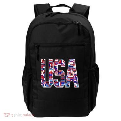 USA World Flags Pattern Backpack