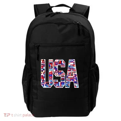 USA World Flags Pattern Backpack