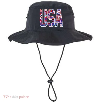 USA World Flags Pattern Bucket Hat