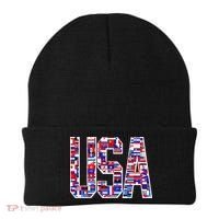 USA World Flags Pattern Beanie thumb 0