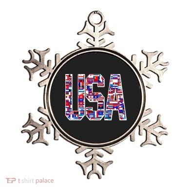 USA World Flags Pattern Ornament