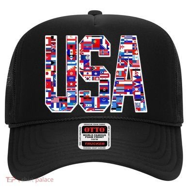 USA World Flags Pattern Hat