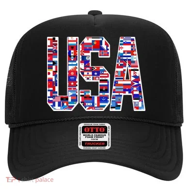 USA World Flags Pattern Hat