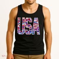 USA World Flags Pattern Tank Top thumb 3