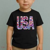 USA World Flags Pattern Toddler T-Shirt thumb 2