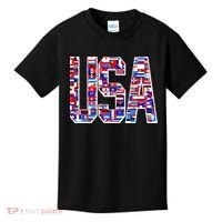 USA World Flags Pattern Kids T-Shirt thumb 0
