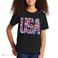 USA World Flags Pattern Kids T-Shirt thumb 2