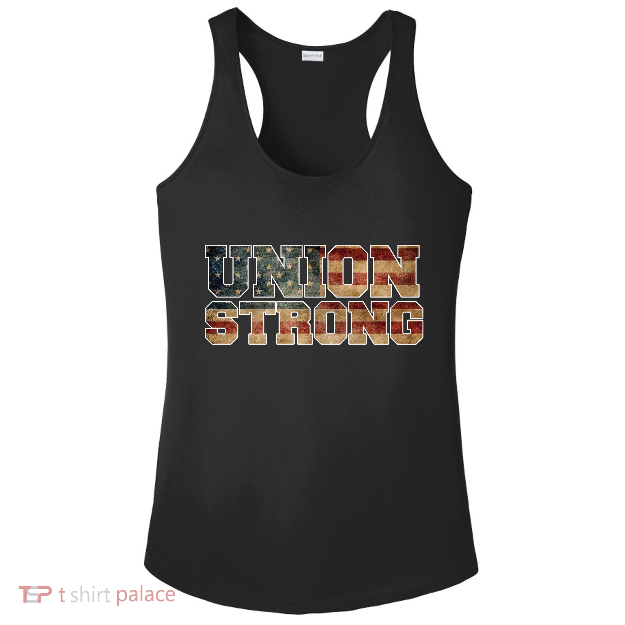 Union Strong And Solidarity Gift Ladies PosiCharge Competitor Racerback Tank
