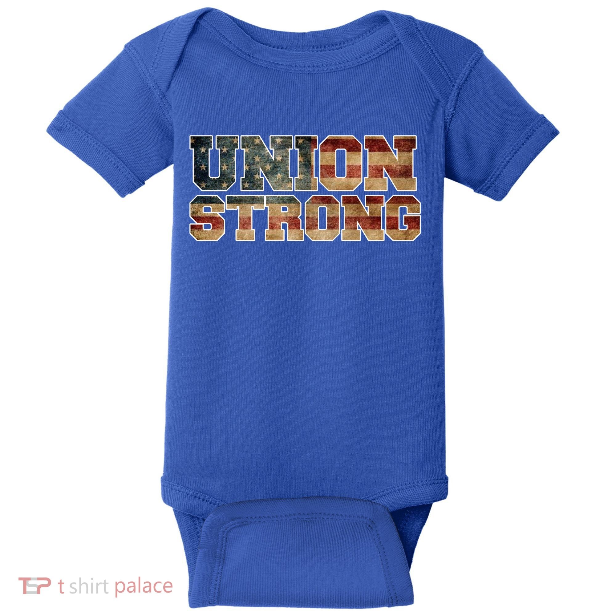 Union Strong And Solidarity Gift Baby Bodysuit