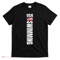 Usa Swimming American Flag Swim Sport Team T-Shirt thumb 0