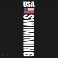 Usa Swimming American Flag Swim Sport Team Women's Tank Top thumb 5