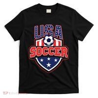 USA Soccer - American Flag Football Player T-Shirt thumb 0