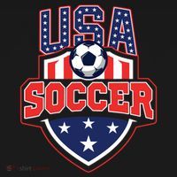 USA Soccer - American Flag Football Player Women's Hoodie thumb 2