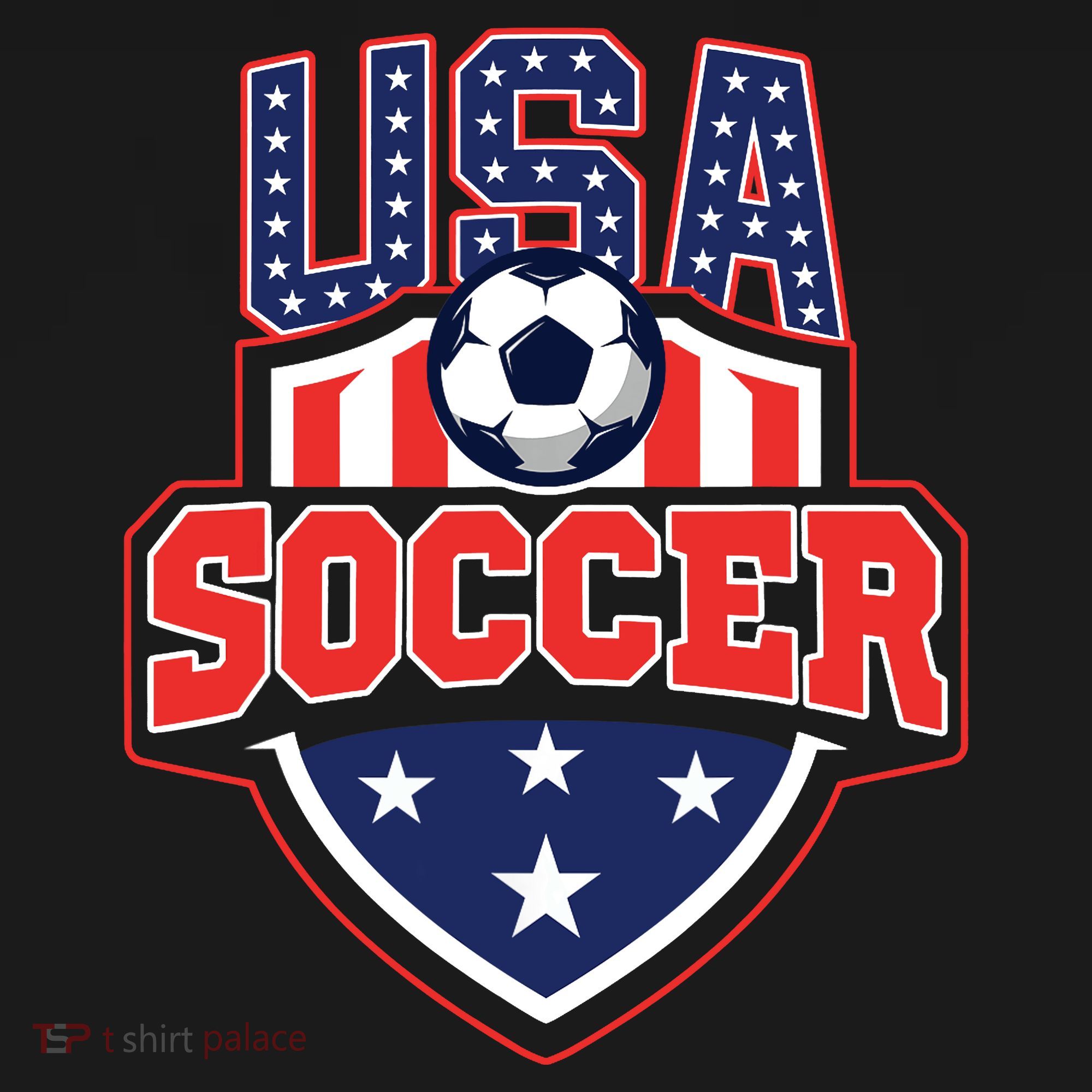 USA Soccer - American Flag Football Player Women's Hoodie