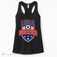 USA Soccer - American Flag Football Player Women's Tank Top thumb 0