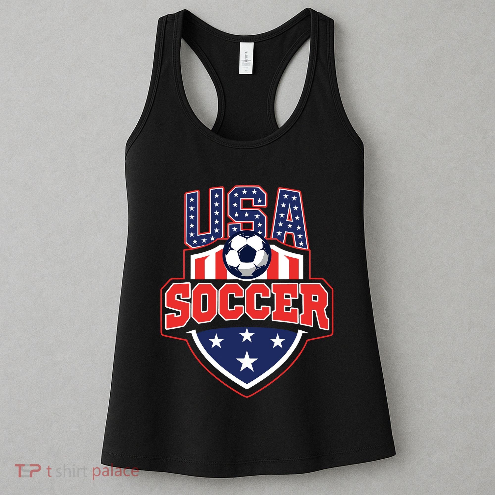 USA Soccer - American Flag Football Player Women's Tank Top