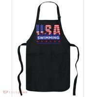 Usa Swimming Artwork For A Swimmer Apron thumb 0