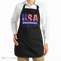 Usa Swimming Artwork For A Swimmer Apron thumb 2
