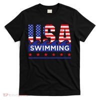 Usa Swimming Artwork For A Swimmer T-Shirt thumb 0