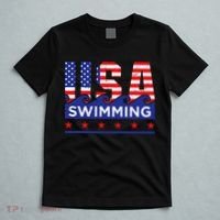 Usa Swimming Artwork For A Swimmer T-Shirt thumb 5