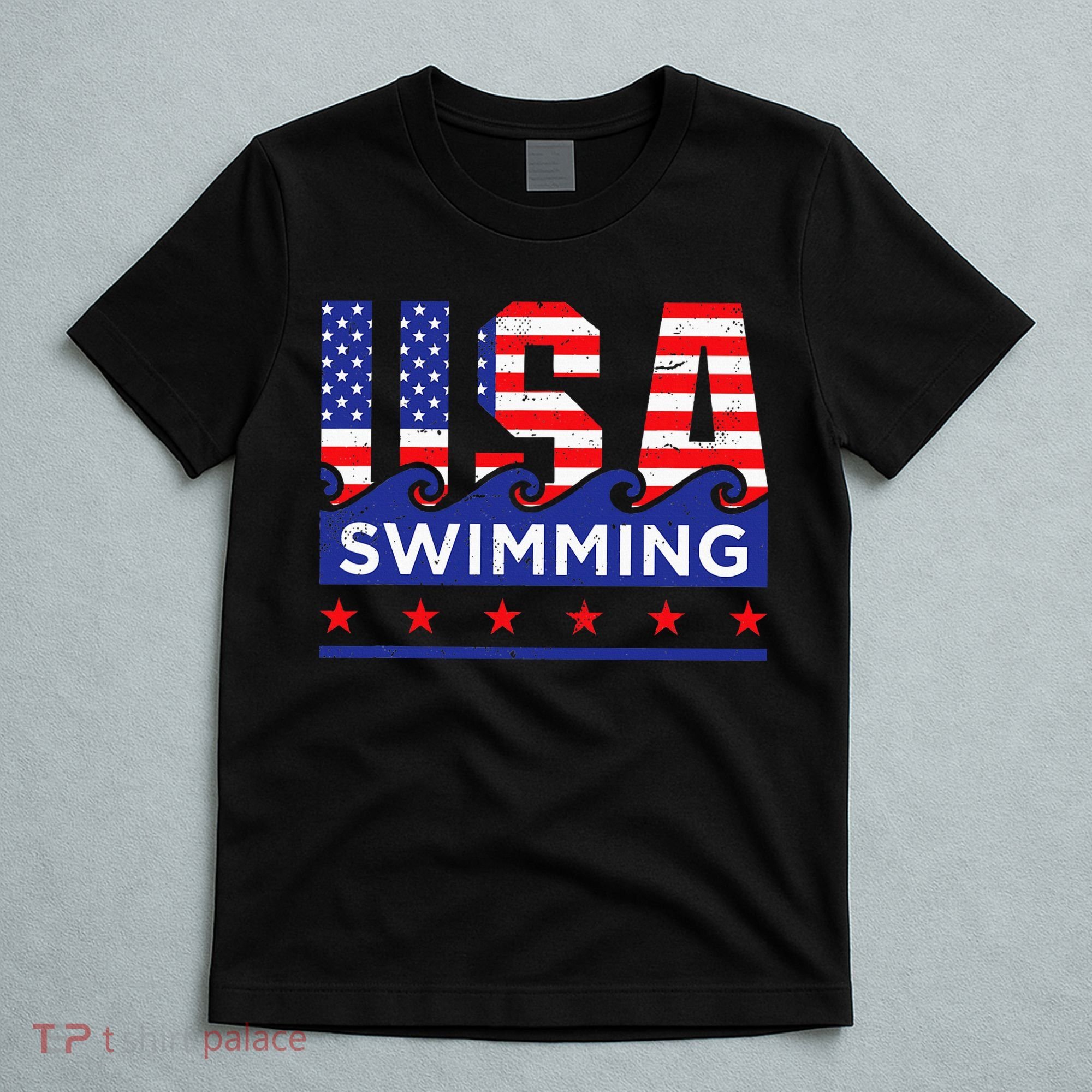 Usa Swimming Artwork For A Swimmer T-Shirt