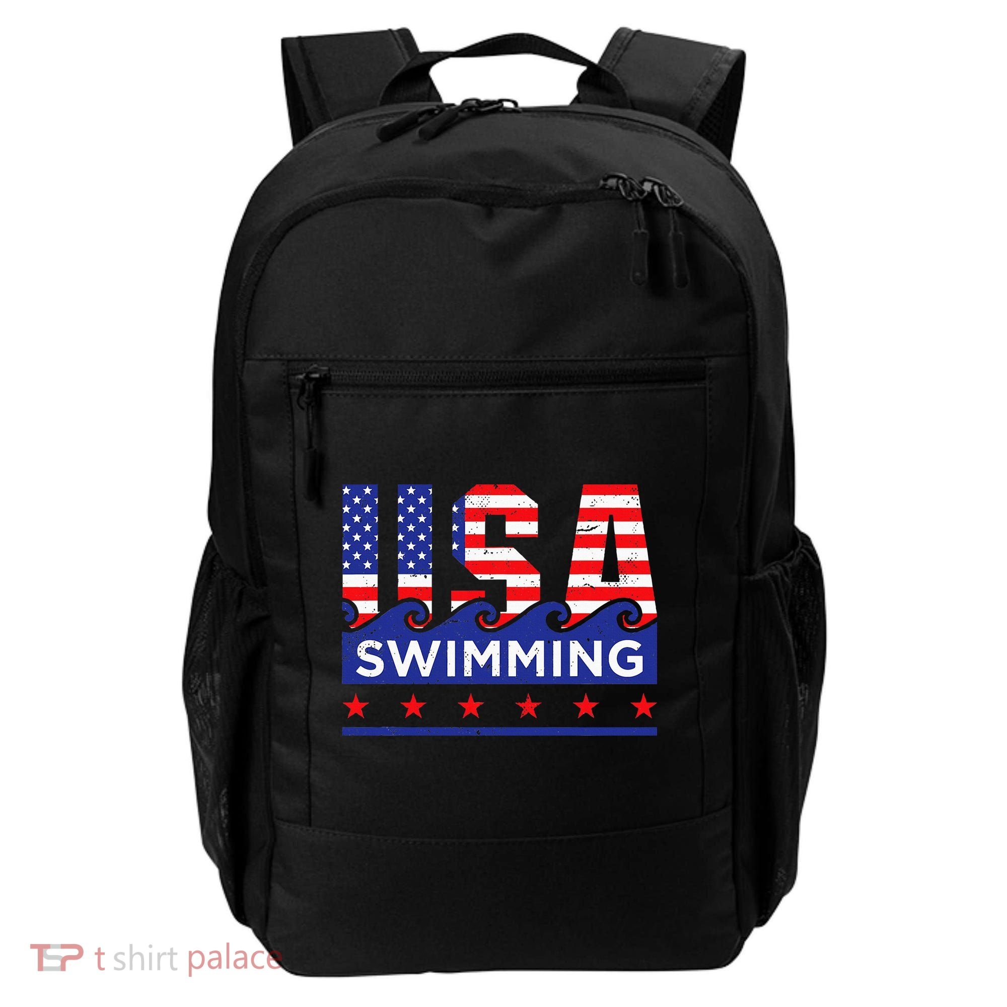 Usa Swimming Artwork For A Swimmer Backpack