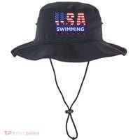 Usa Swimming Artwork For A Swimmer Bucket Hat thumb 0