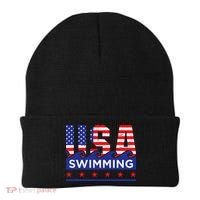 Usa Swimming Artwork For A Swimmer Beanie thumb 0